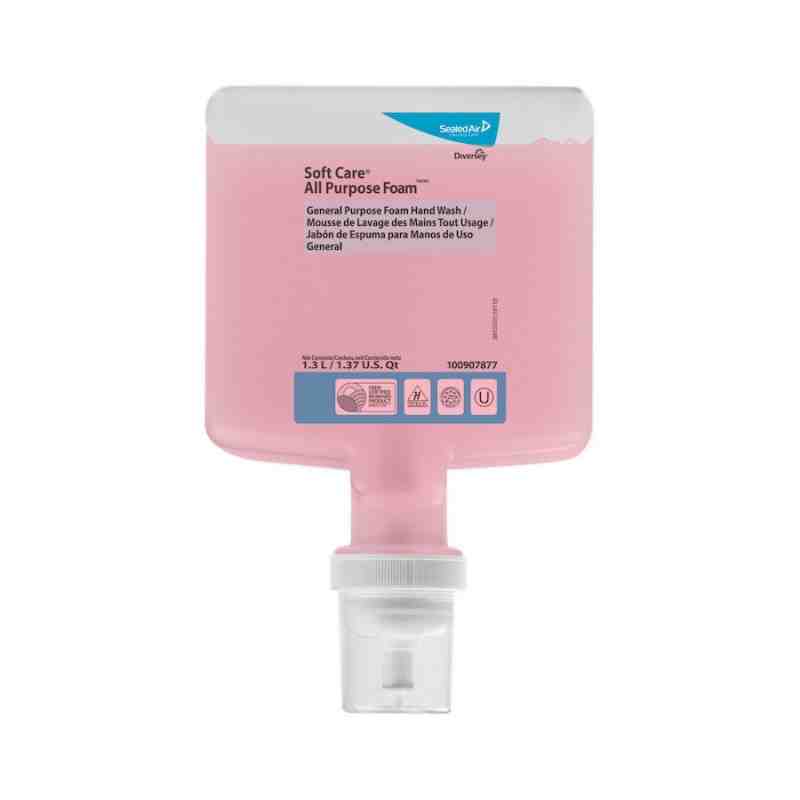 Diversey 100907877 Soft Care® All Purpose Foam Hand Soap Wash(TM/MC), Refill Cartridge - Case of 6x1.3L - [DefendUse.com] - 1009