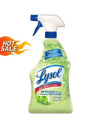 0-59631-77787 Lysol All Purpose Disinfectant, Trigger -Green Apple-12 x 650ml