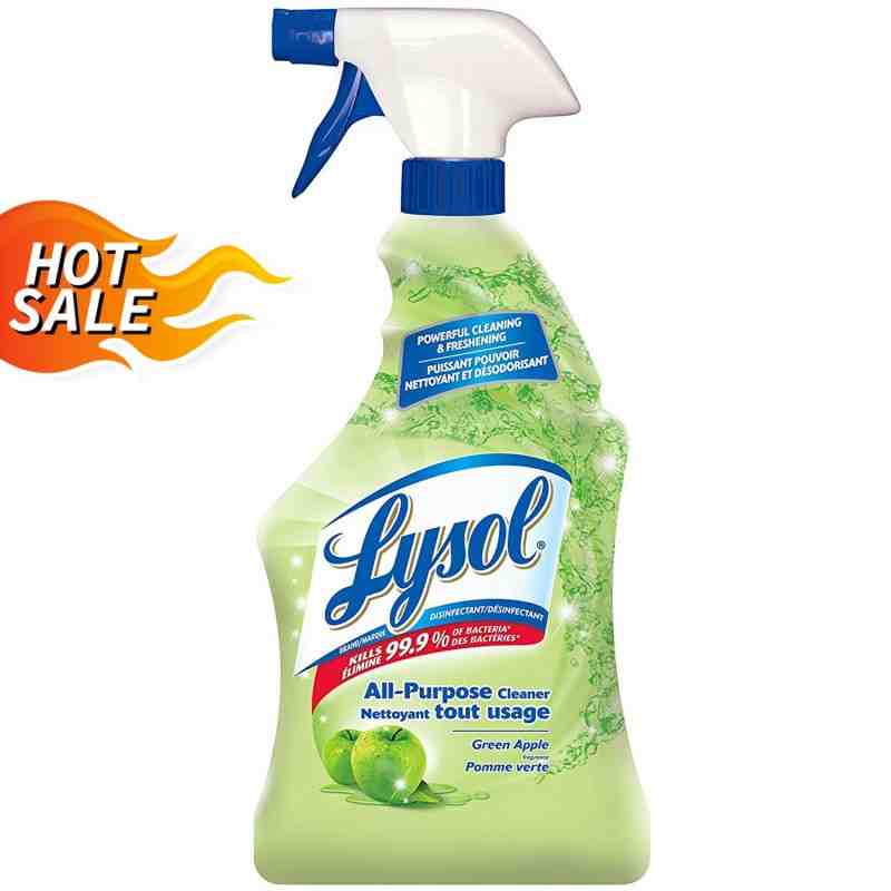 0-59631-77787 Lysol All Purpose Disinfectant, Trigger -Green Apple-12 x 650ml